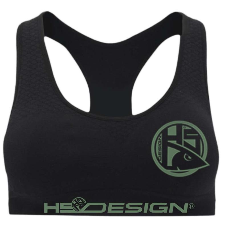 Hotspot Design Sport Bra green logo Size S