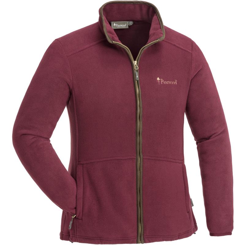 Produktbild Pinewood Nydala Fleece Women Jacket Burgundy/Suede Brown XL