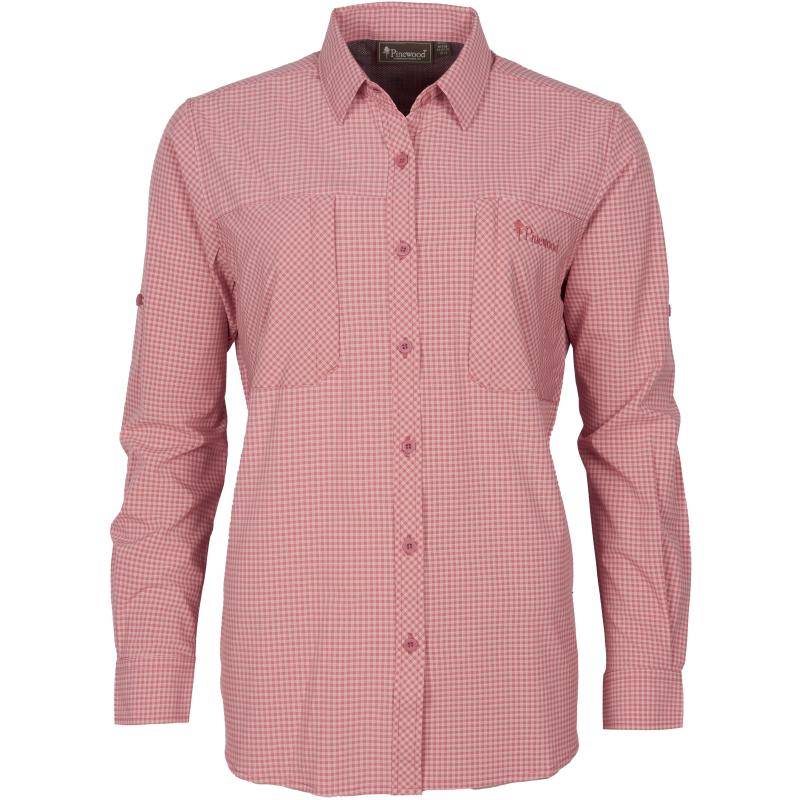 Produktbild Pinewood InsectSafe Women Shirt Brick Pink/Offwhite XXL