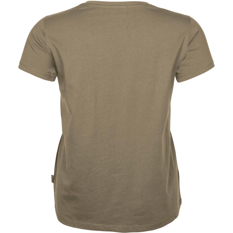Pinewood 3-Pack Women T-Shirt Green/H.Brown/Khaki XXL