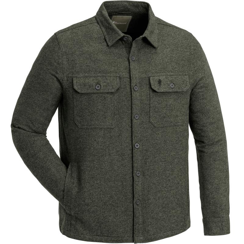 Produktbild Pinewood V&auml;rnamo Overshirt D.Green Melange XL