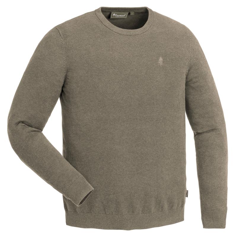 Produktbild Pinewood V&auml;rnamo Crewneck Knitted Sweater Mole Melange L