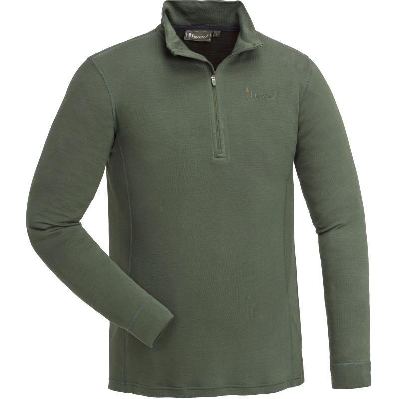 Produktbild Pinewood Abisko Merino Baselayer Half Zip D.Mossgreen L