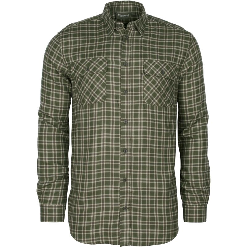 Produktbild Pinewood Lappland Wool Shirt Mossgreen/L.Khaki XL