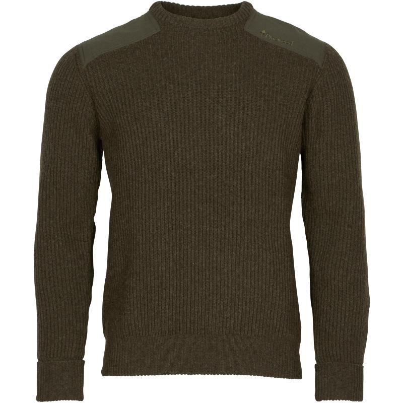 Produktbild Pinewood Lappland Rough Sweater Mossgreen Melange S