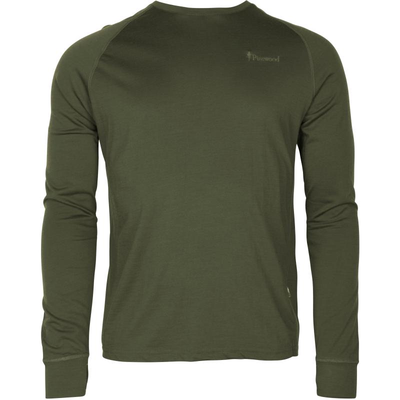 Produktbild Pinewood Lappland Merino Wool L/S T-Shirt Mossgreen XXL