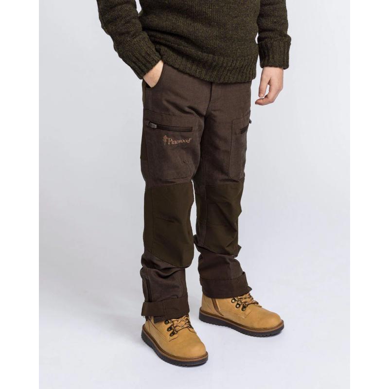 Produktbild Pinewood Caribou Hunt Kids Trouser Suede Brown/D.Olive 140