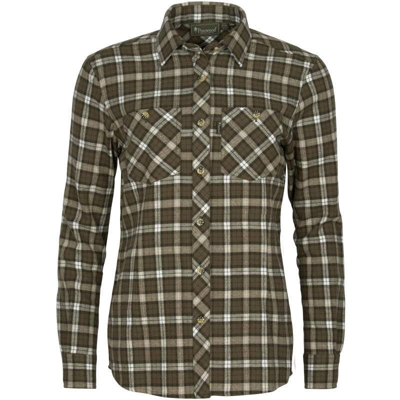 Produktbild Pinewood Felicia Women Shirt D.Green/Offwhite XL