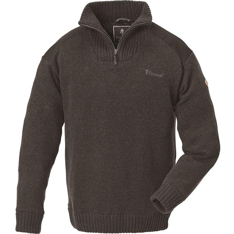 Produktbild Pinewood Hurricane Sweater Brown Melange M