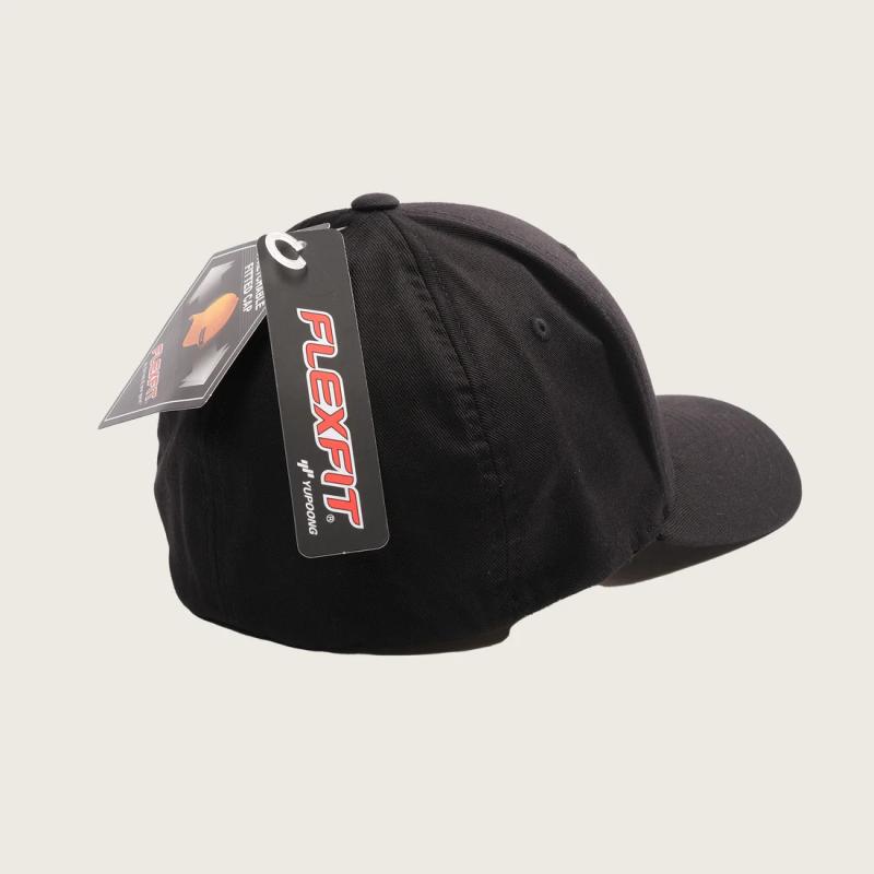 Wolfcreek Lures Classic Logo Flexfit, Black, S/M