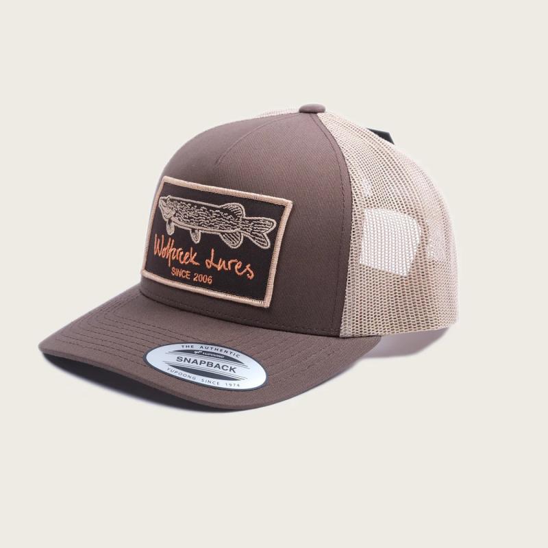 Pike Patch Snapback Trucker 2-tone, Brown/Khaki, One Size