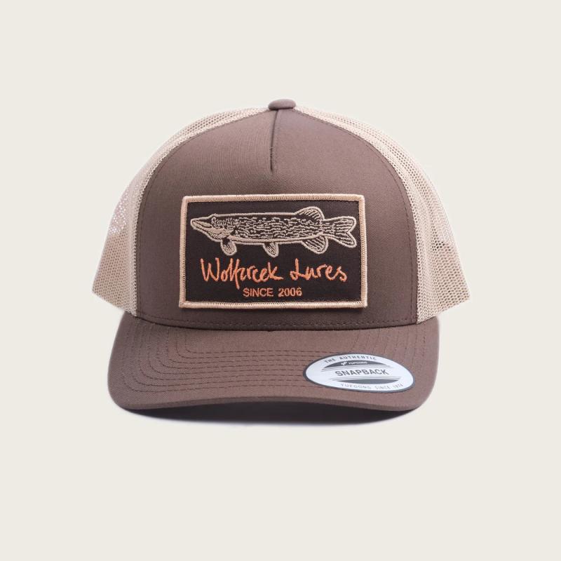 Pike Patch Snapback Trucker 2-tone, Brown/Khaki, One Size