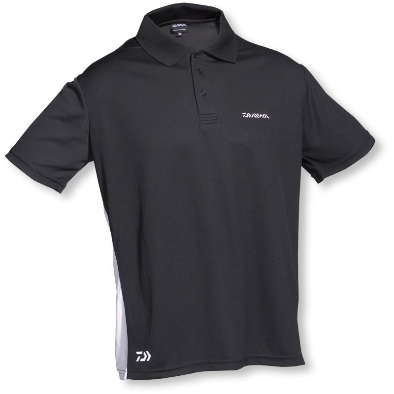 Daiwa Daiwa D-Vec Polo-Shirt schwarz/wei&szlig; Gr.M