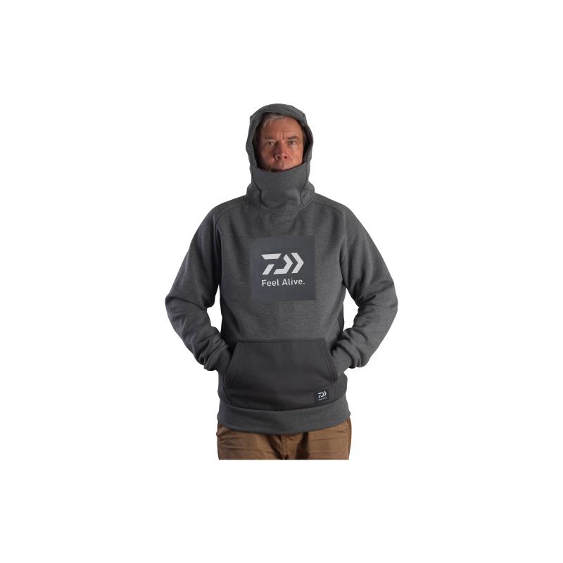 Daiwa D-Vec Snood Hoodie grau XXL