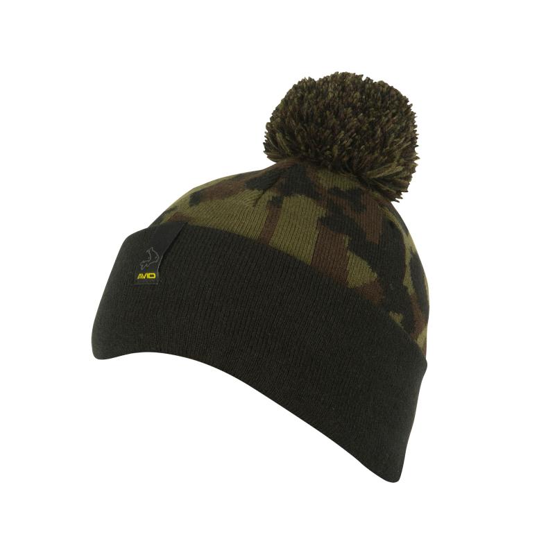 Avid Black and Camo Bobble Hat