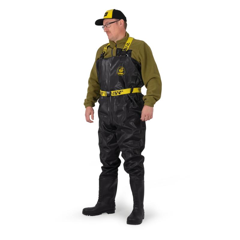 Black Cat Booted Waders UK 12/EU 46