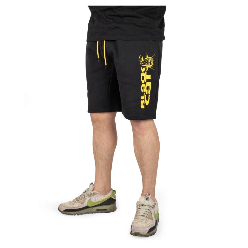 Black Cat Black Jogger Shorts XL