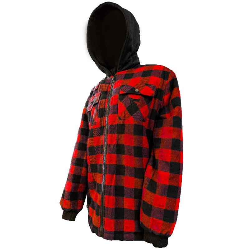 Produktbild Fladen Forest hoody thermal redblack M