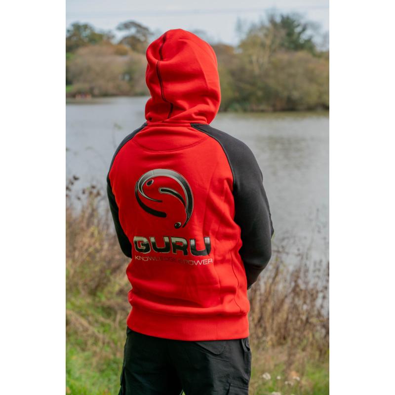 Guru Hoodie Red/Black M