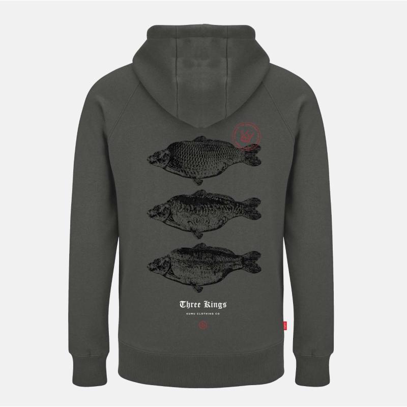 KUMU  3 Kings Hoodie Grey Medium