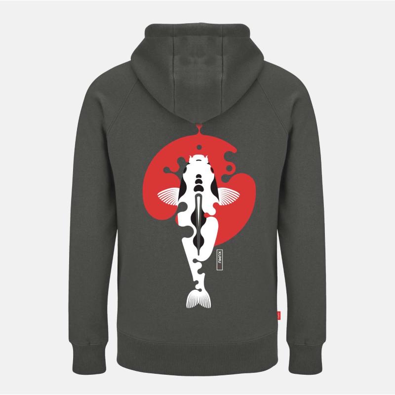 KUMU  Rising Sun Hoodie Grey 2Xl