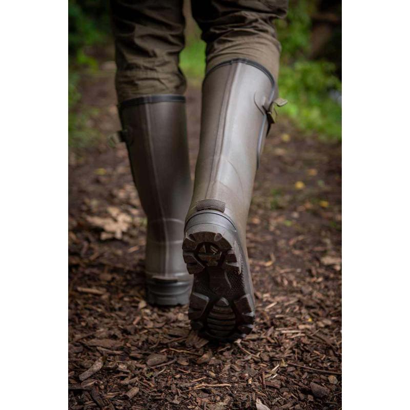 Neoprene lined Camo/Khaki Rubber Boot (Size 10)