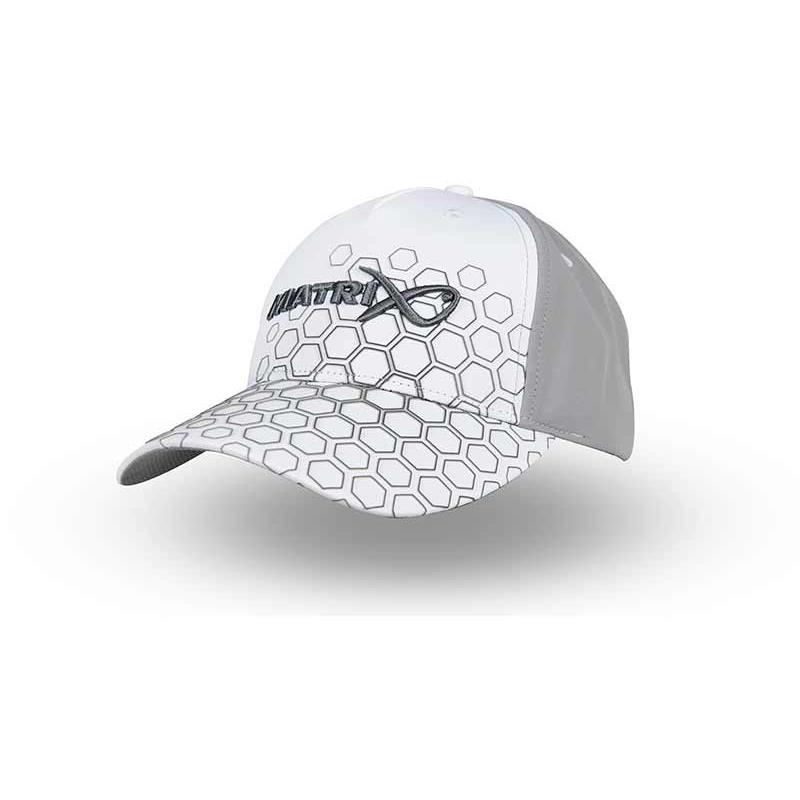 Matrix Hex Print Baseball Cap&nbsp; - White