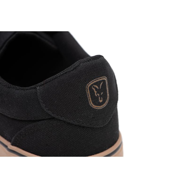 Fox Black Canvas Shoe UK 10/EU 44
