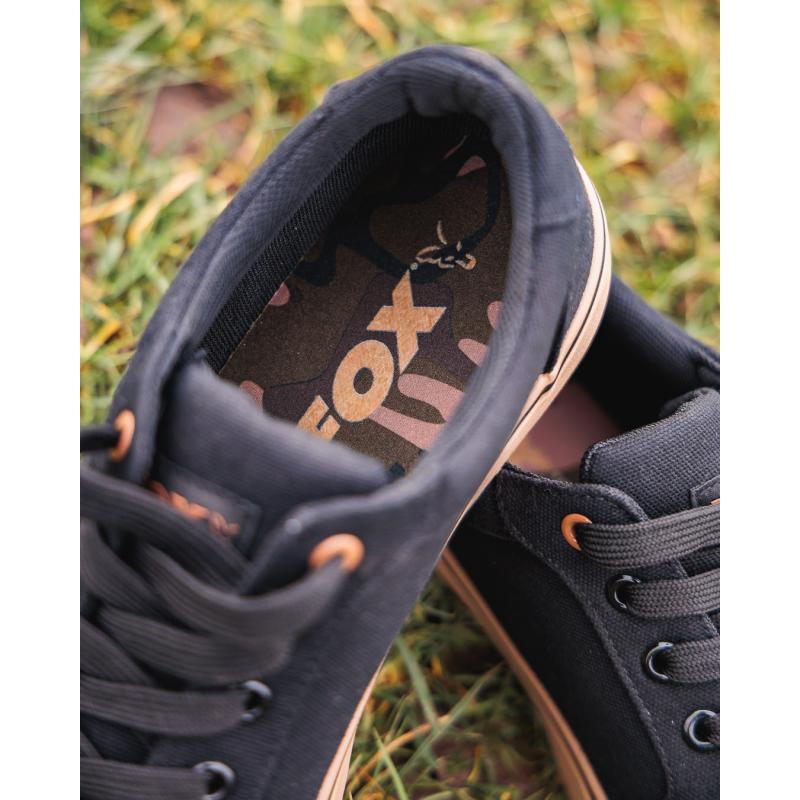 Fox Black Canvas Shoe UK 11/EU 45