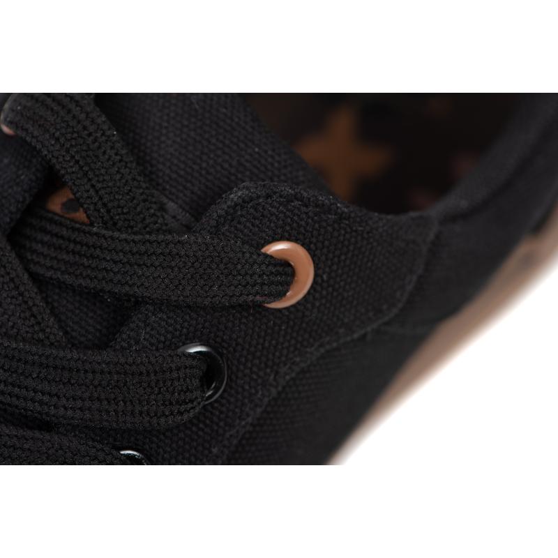 Fox Black Canvas Shoe UK 12/EU 46