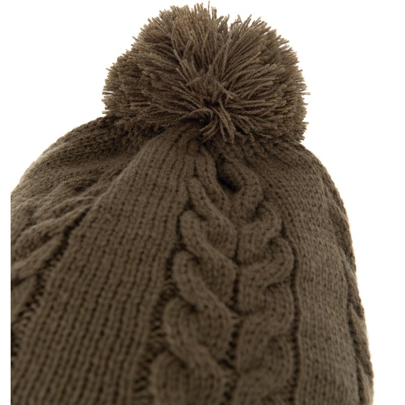 Fox Khaki Knitted Bobble