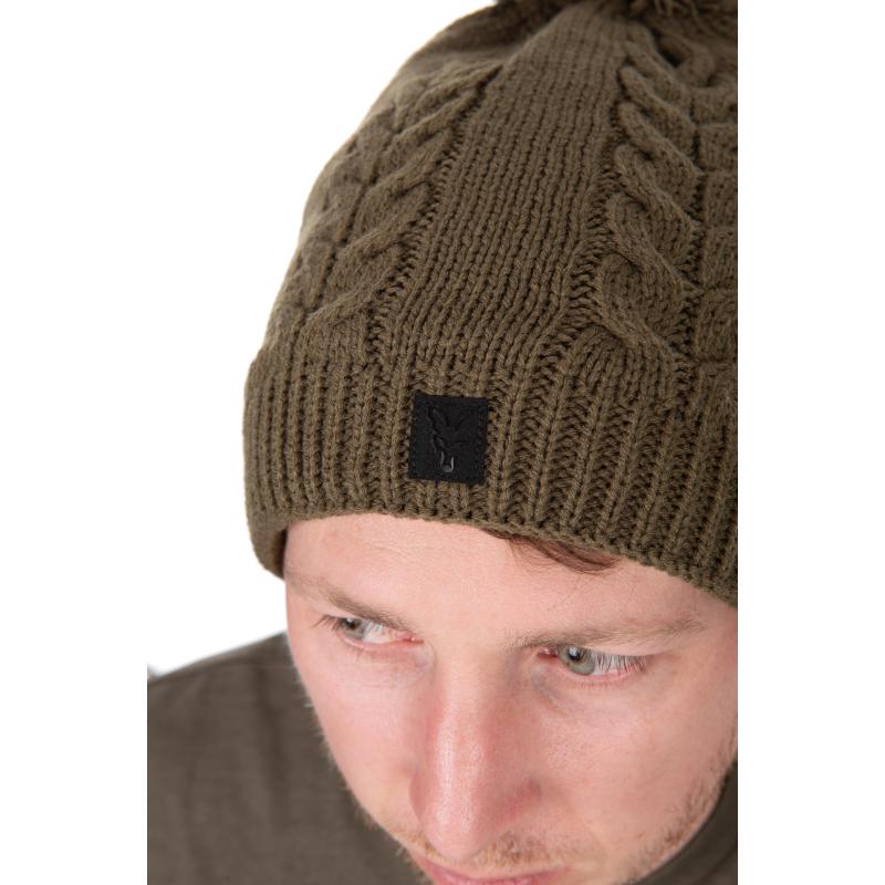 Fox Khaki Knitted Bobble