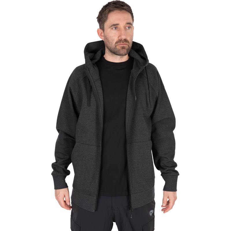 Matrix Charcoal Marl Zip Hoody XL