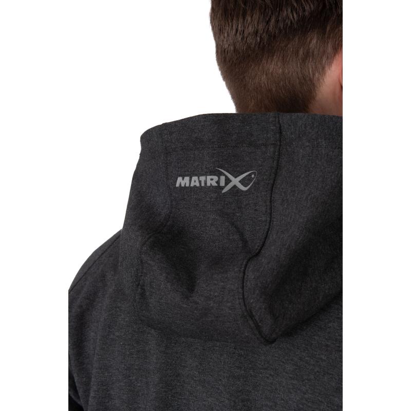 Matrix Charcoal Marl Zip Hoody XXXL