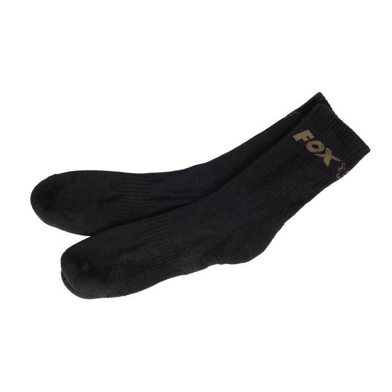Fox Black Socks 3-Pack - 10-12 UK / 44-47 EU