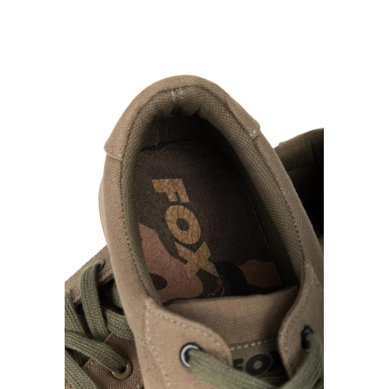 Fox Khaki Canvas Shoe UK/EU 8 / 42