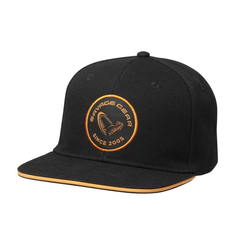 Savage Gear Badge Flatbill Cap Black Orange