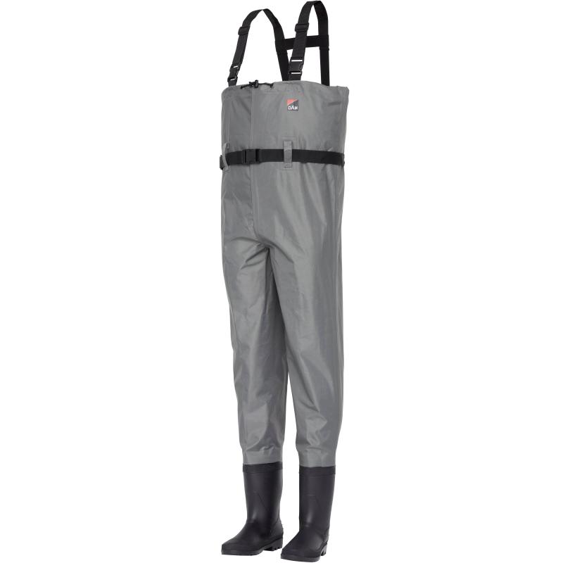 DAM Nylon Chest Waders 44/45 Light Grey