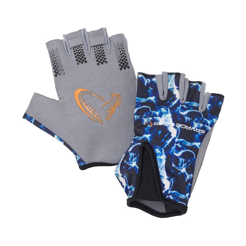 Produktbild Savage Gear Marine Half Glove L Sea Blue