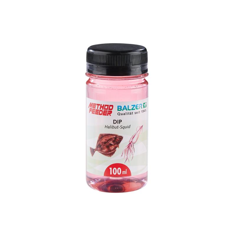 Balzer Method Feeder Dip pink-Heilbutt-Tintenfisch 100ml