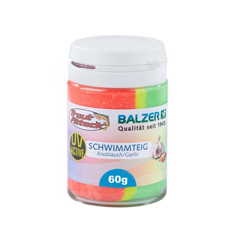 Balzer Trout Attack Forellenteig Knoblauch Rainbow UV-AKTIV