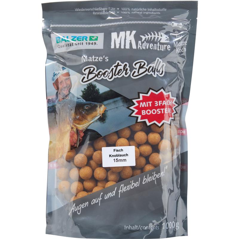 Balzer MK Booster Balls Stinktier Fisch-Knoblauch wei&szlig; 15 und 20mm 1kg