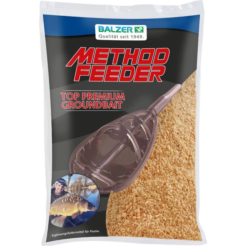 Balzer Premium Groundbait Method Feeder Fertigfutter 600g Sweet Summer