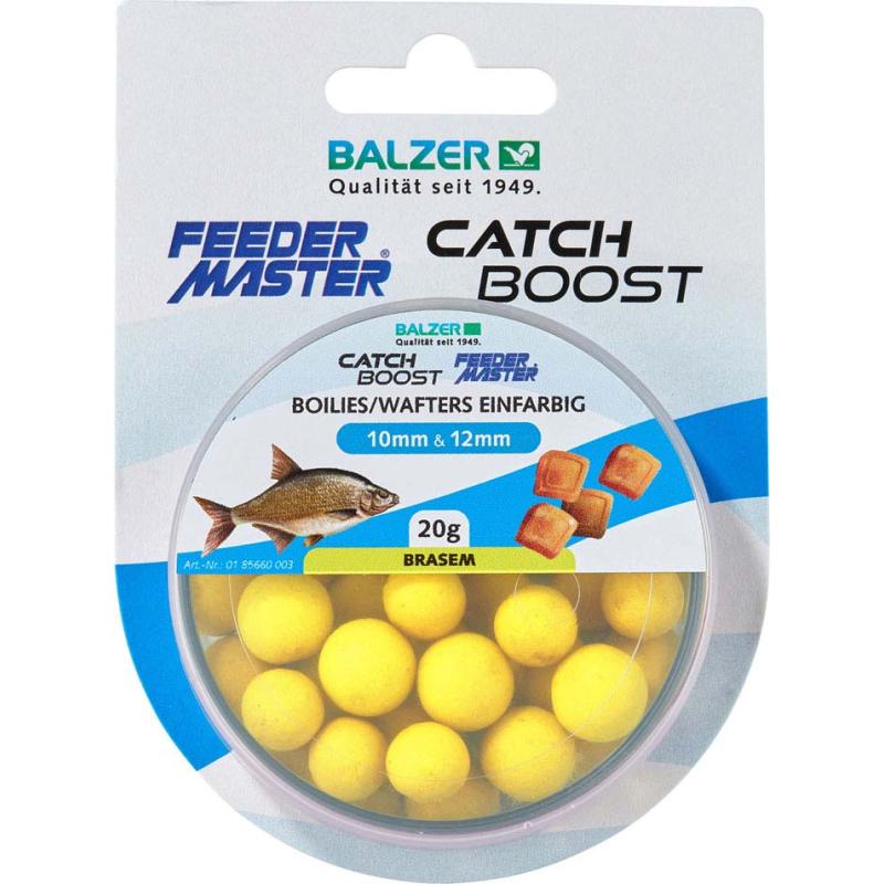 Balzer Einfarbige Boilies (Wafter) 10mm und 12mm gemischt, Gelb-Brasem