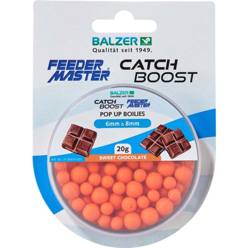 Produktbild Balzer Pop-Up Boilies 6mm und 8mm gemischt, orange-sweet chocolate
