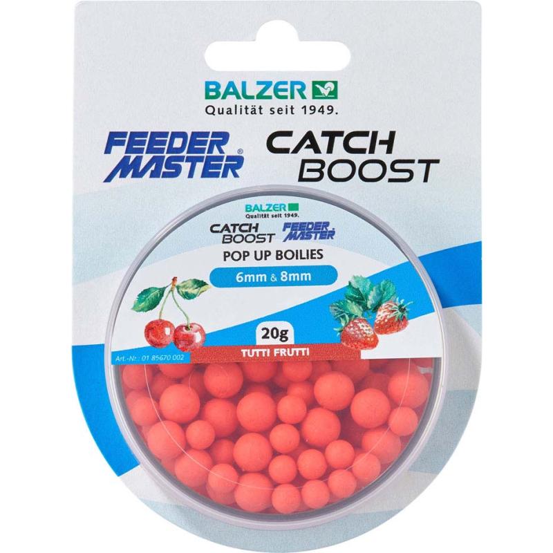 Produktbild Balzer Pop-Up Boilies 6mm und 8mm gemischt, Rot-Tutti Frutti