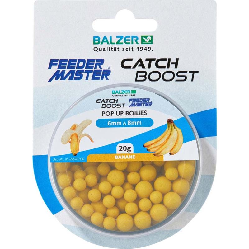 Produktbild Balzer Pop-Up Boilies 6mm und 8mm gemischt, Dunkelgelb-Banane