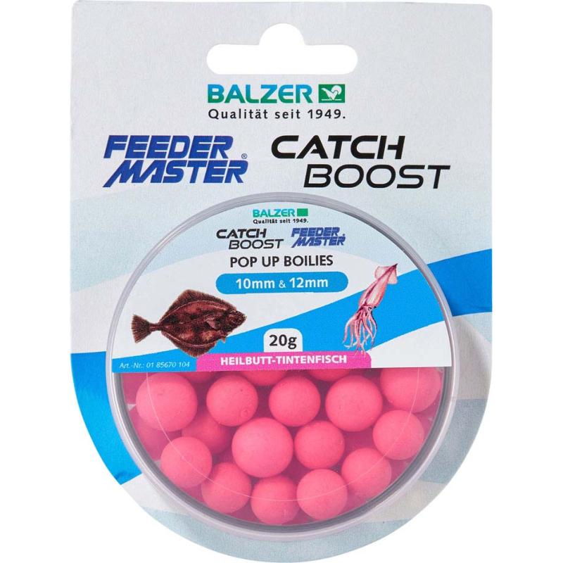 Produktbild Balzer Pop-Up Boilies 10mm und 12mm gemischt, Pink-Heilbutt-Tintenfisch