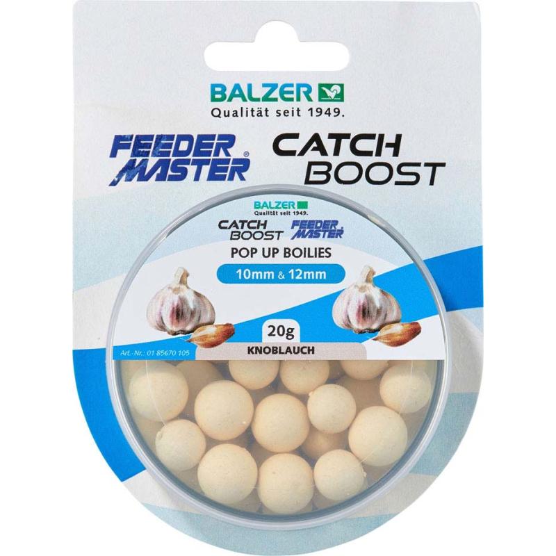 Produktbild Balzer Pop-Up Boilies 10mm und 12mm gemischt, Weiss-Knoblauch