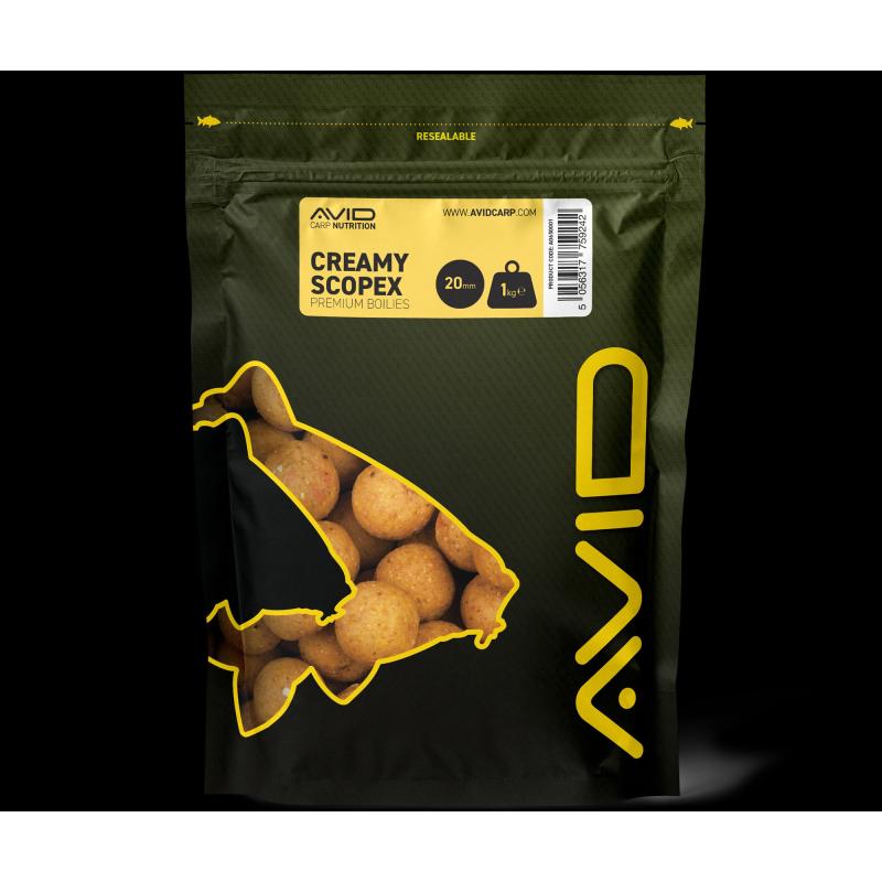 Avid Creamy Scopex Boilies 24mm 1 kg